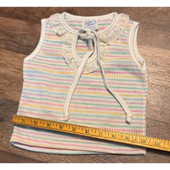 VTG Baby Girl 2-Piece Outfit Royal Heir Sz 12 Mos  Striped Top & Purple Shorts - Picture 4 of 8